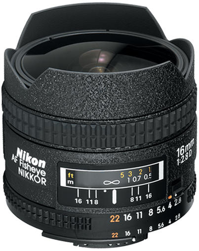 Nikon AF Fisheye-Nikkor 16mm f/2.8D
