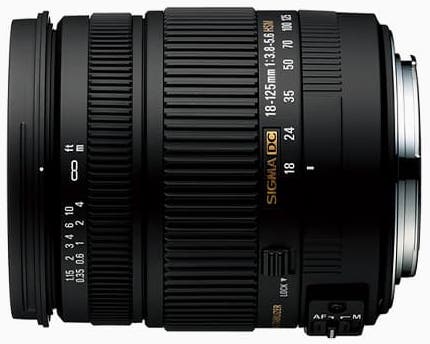 Sigma 18-125mm F3.8-5.6 DC HSM